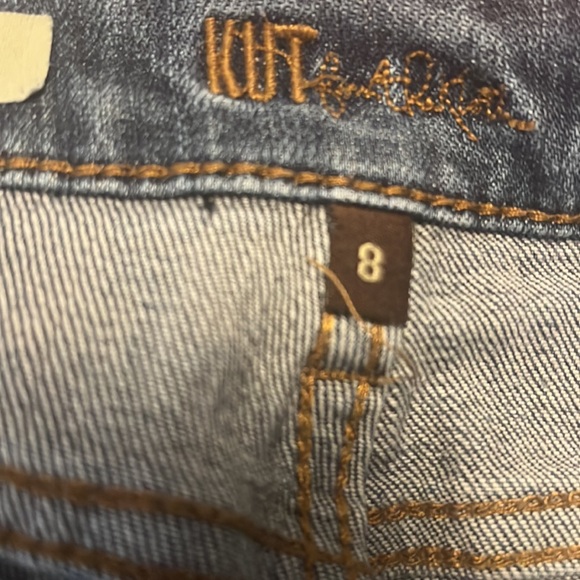 Kut From The Kloth 8 Amy ankle straight leg mid rise cuffed distressed - Picture 11 of 13